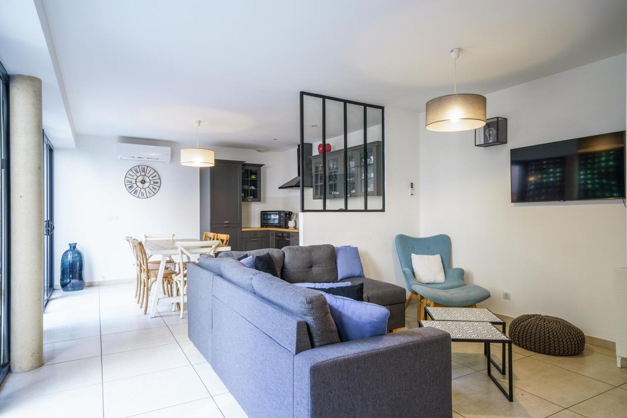 Maison D'architecte Centre Jardin, Climatisation, Parking 5 P